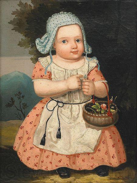 Carl Johan Sjostrand Portrait of the artist daughter Norge oil painting art